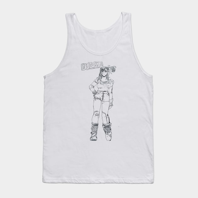 Bulma Fan Art Tank Top by Soundtrack Alley